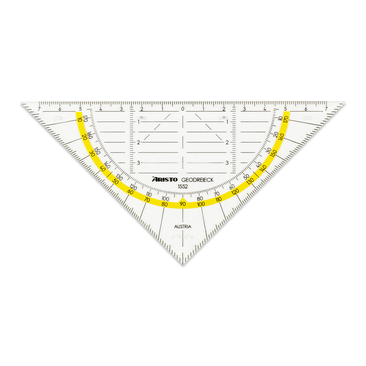 Aristo Geodreieck 16 cm mit Facette und Tuschenoppen 