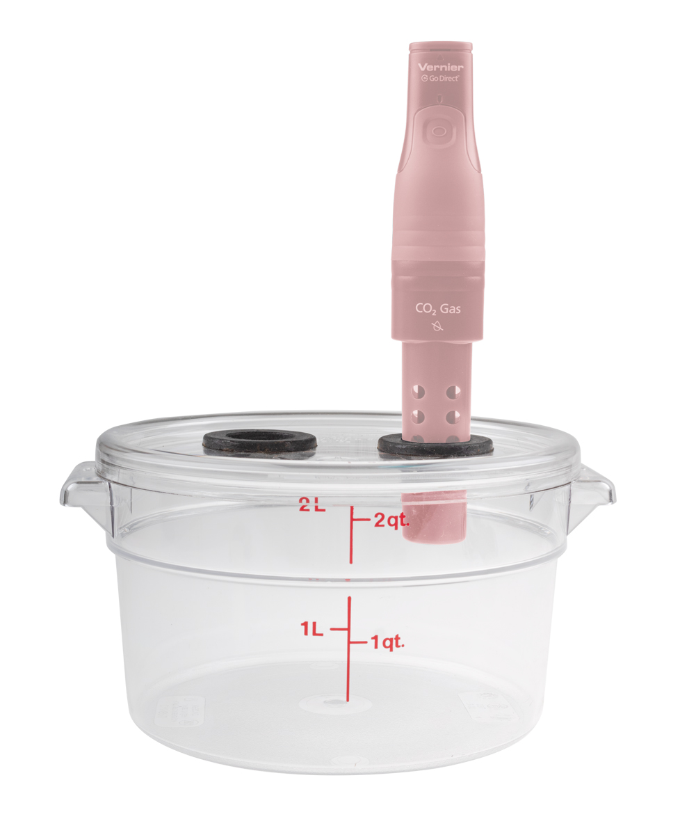 Vernier Bio-Luft-Kammer (BC-2000) aus Plexi-Glas, 2000ml, 2 Öffnungen für Sensoren inkl. Abdichtung perfekt für CO2, O2, RH, SMS, Temp, LS