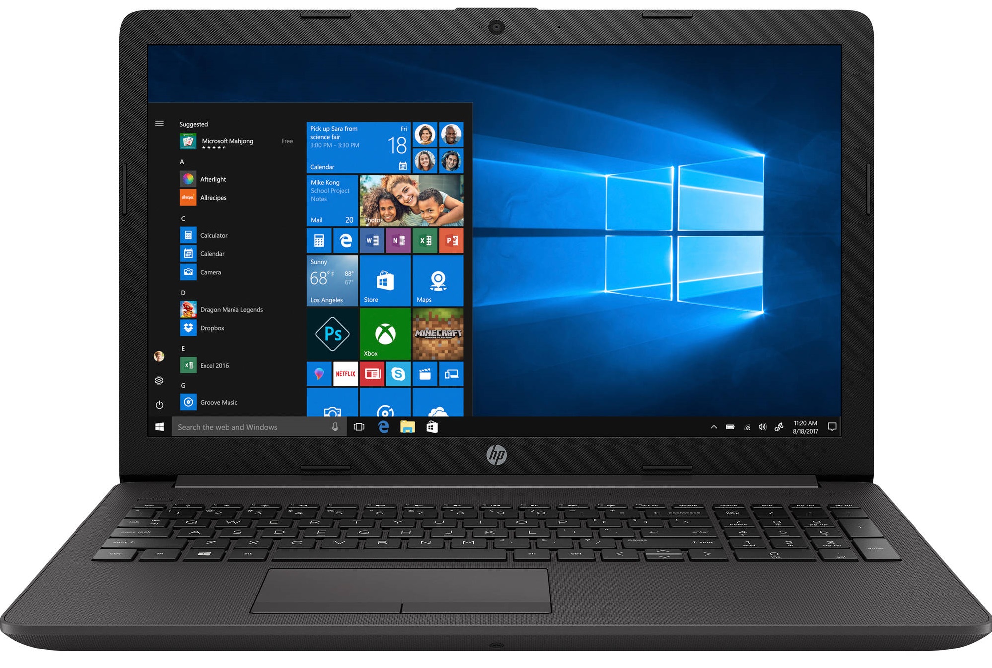 HP 250 G7 Notebook 15.6'' (39,6 cm) Core i5-1035G1, 1.0 GHz, Win 10 Pro, 64-Bit, 8 GB RAM, 512 GB SSD NVMe