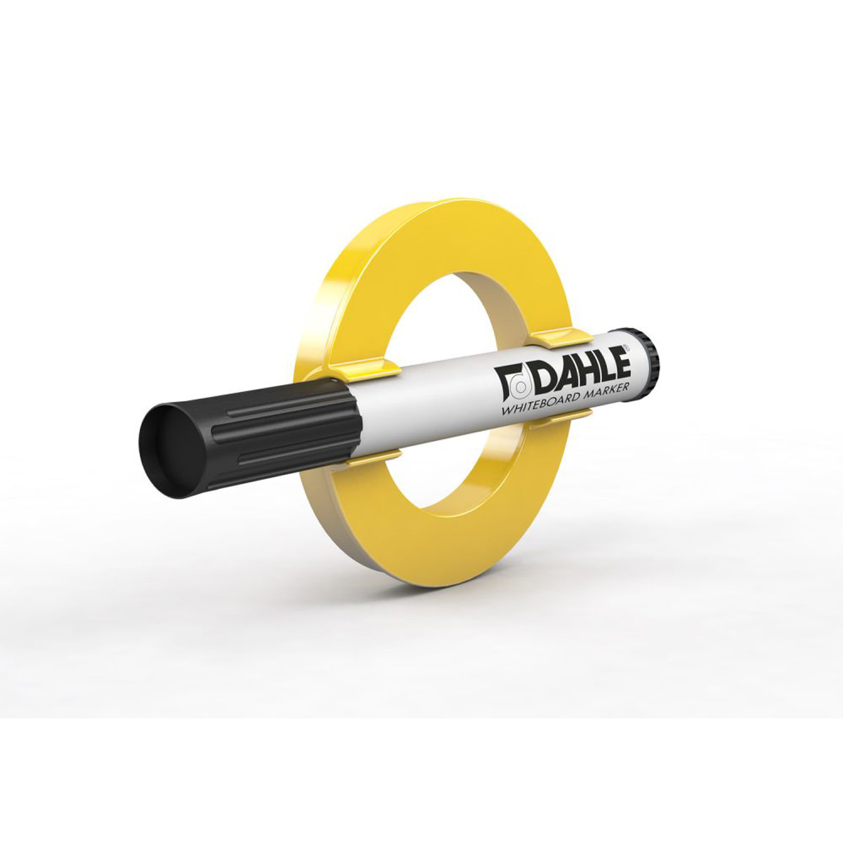 Dahle MEGA Magnet CIRCLE XL gelb, Durchmesser 80 mm mit Halter 