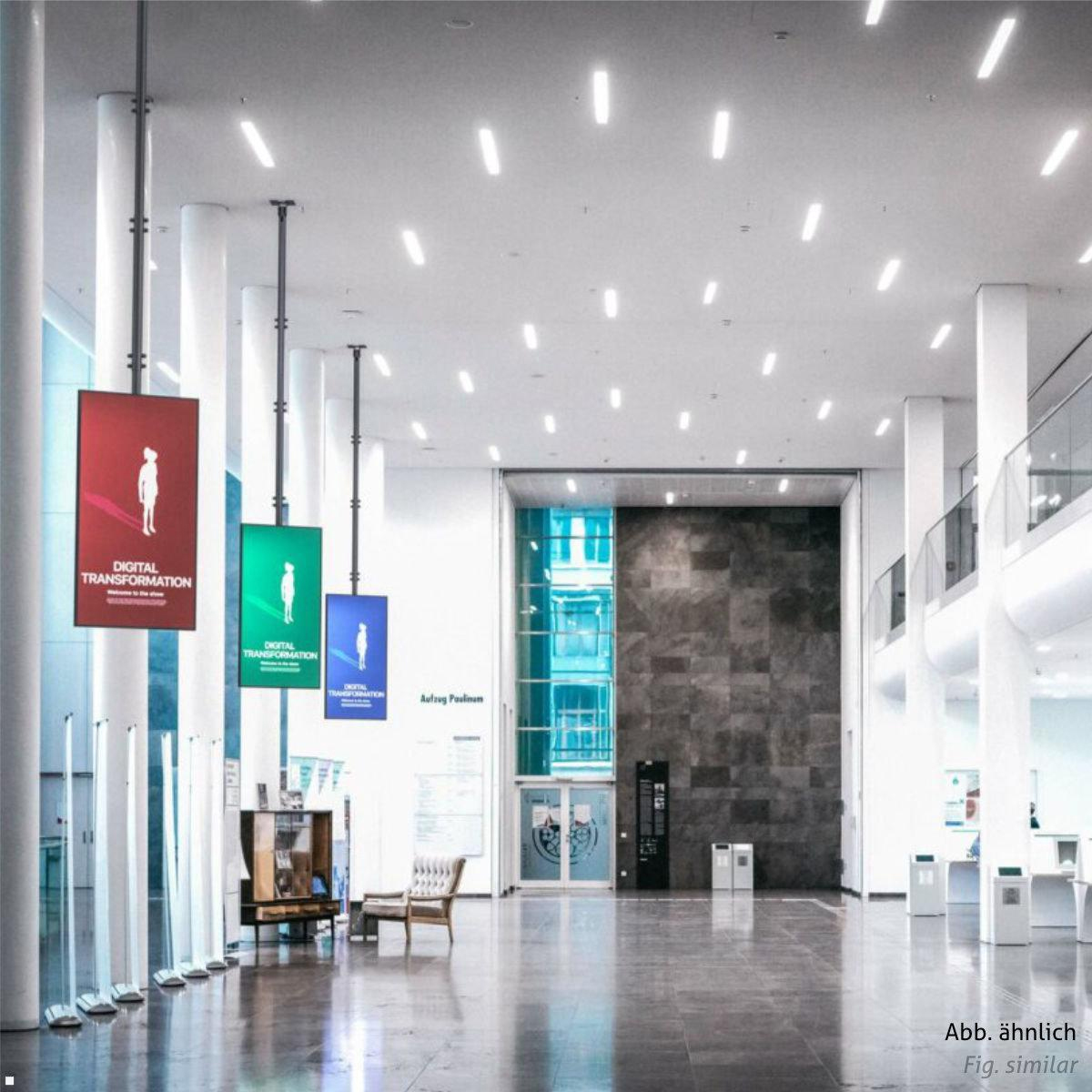 SMS Func Ceiling L Dual Monitor Deckenhalterung quer, schwarz für Digital Signage Installationen