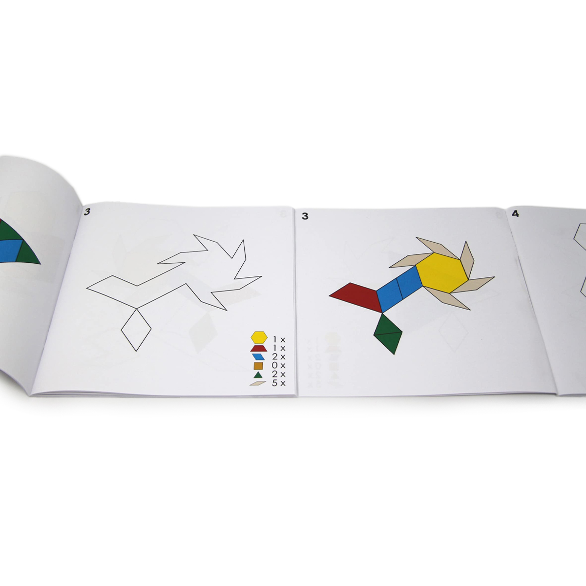 Wissner Vorlagen für Geometrische Legeplättchen Pattern Blocks 