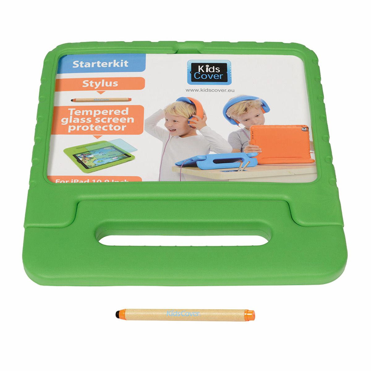 PARAPROJECT® KidsCover für iPad 10.9'' der 10. Generation, Schutzhülle in grün, inkl. Stylus