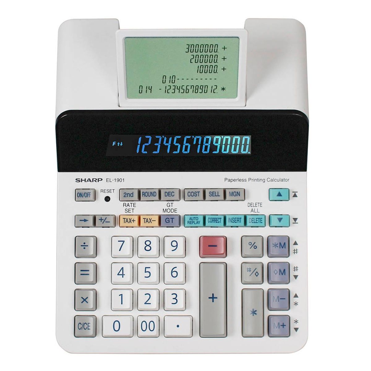 Sharp EL-1901 anzeigender Tischrechner 