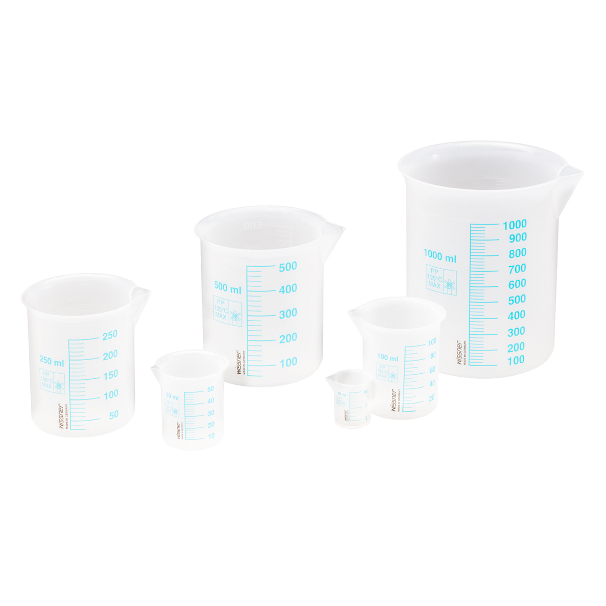 Wissner Mechbessersatz mit blauer Skala, bis 135°C verwendbar, 6-teilig 