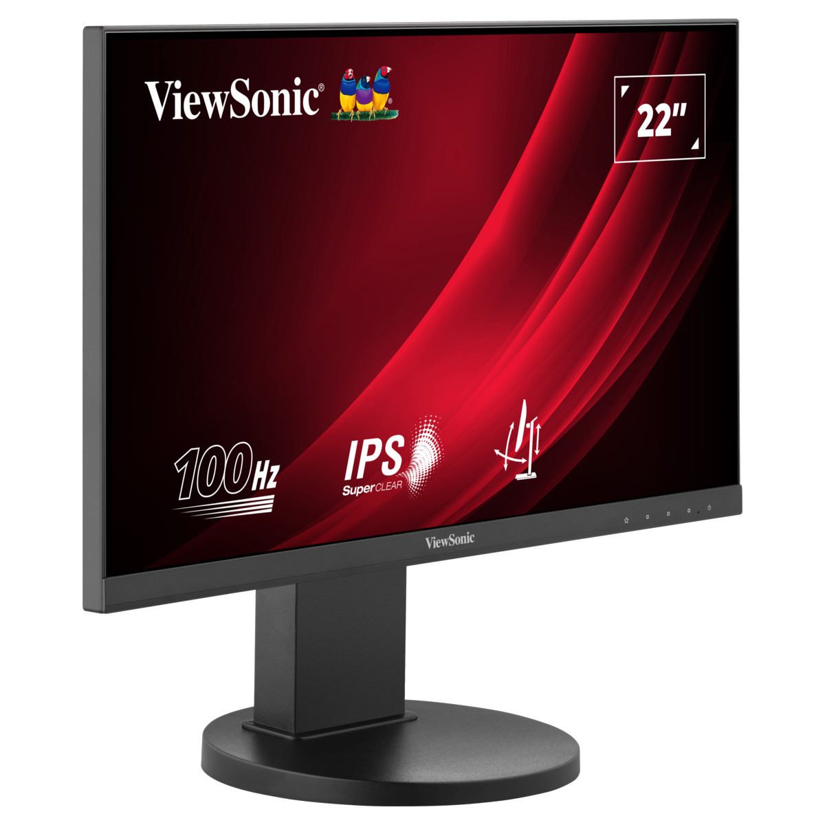 ViewSonic VG2208A-HD  22'' (56cm) Full HD 100Hz Ergonomischer Monitor 