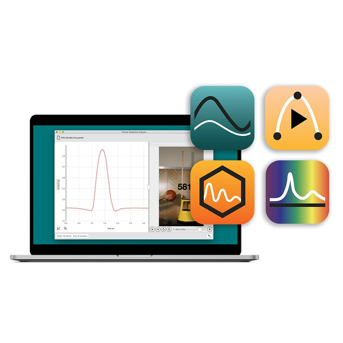 Vernier Softwarepaket Grafik- und Videoanalyse (DCA-3YR) 
