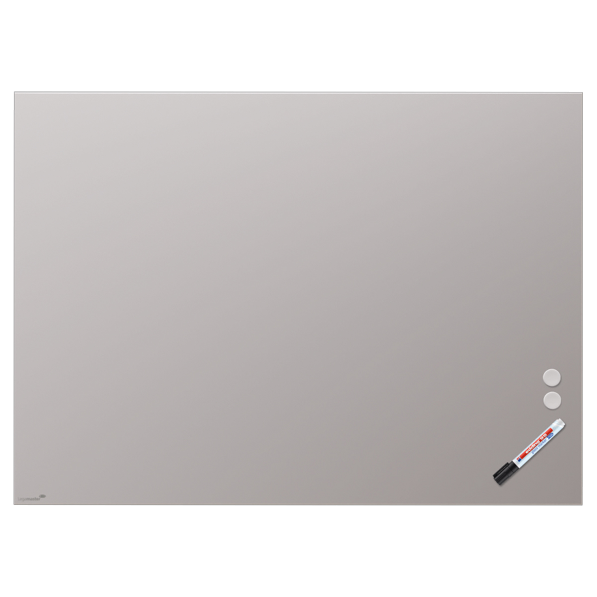 Legamaster 7-104954 Matte Glasboard 90 x 120 cm, warm grey