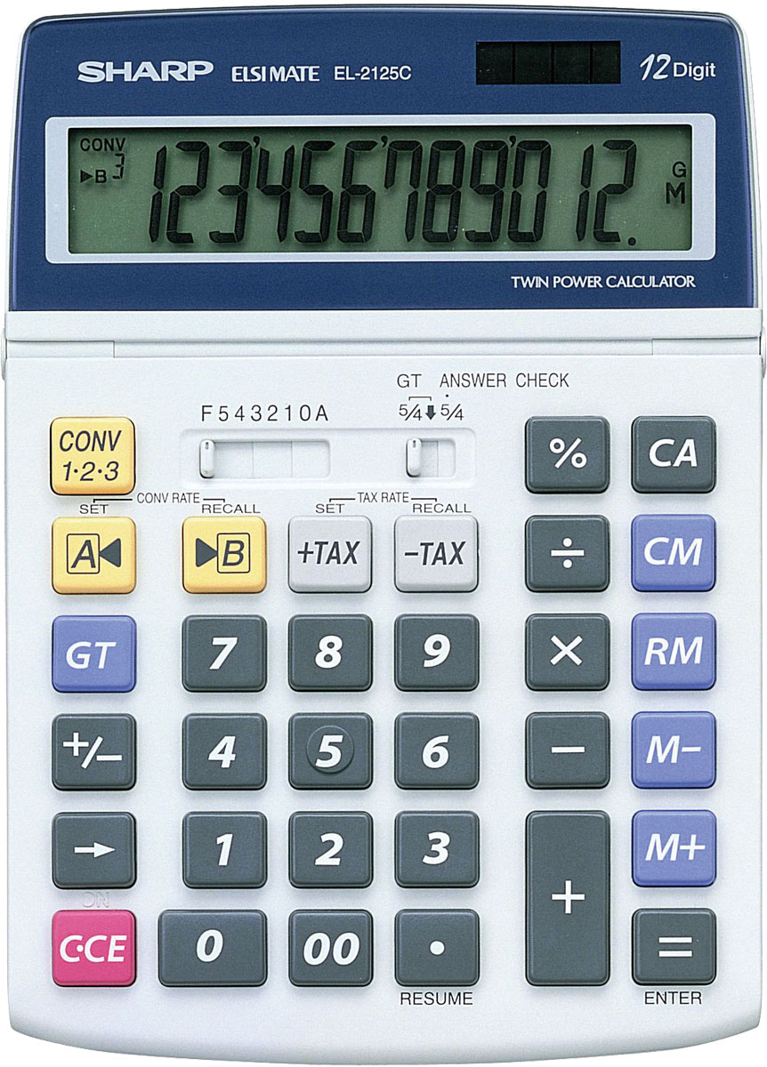 Sharp EL-2125 C anzeigender Tischrechner