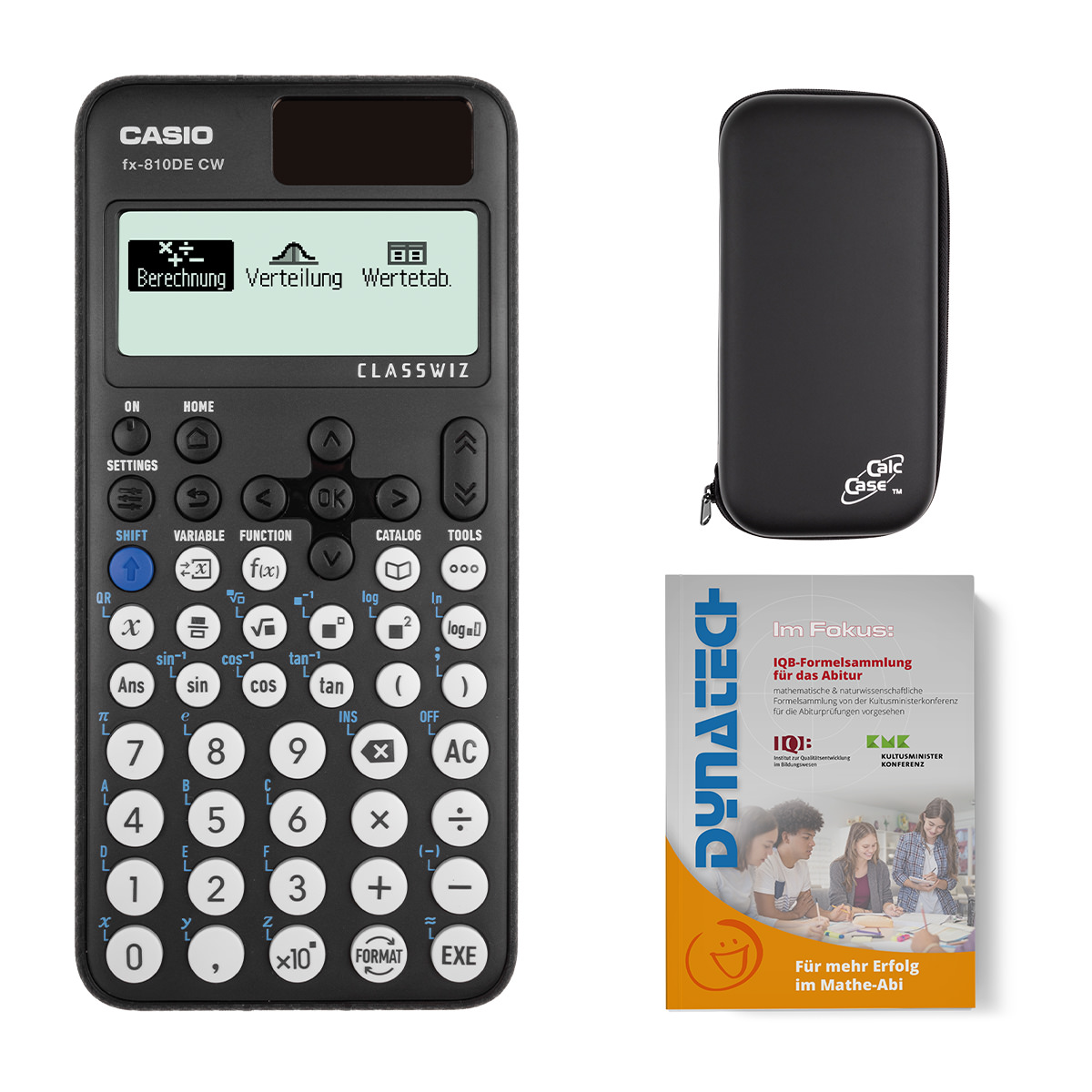Casio FX-810DE CW inkl. Schutztasche und IQB-Formelsammlung 