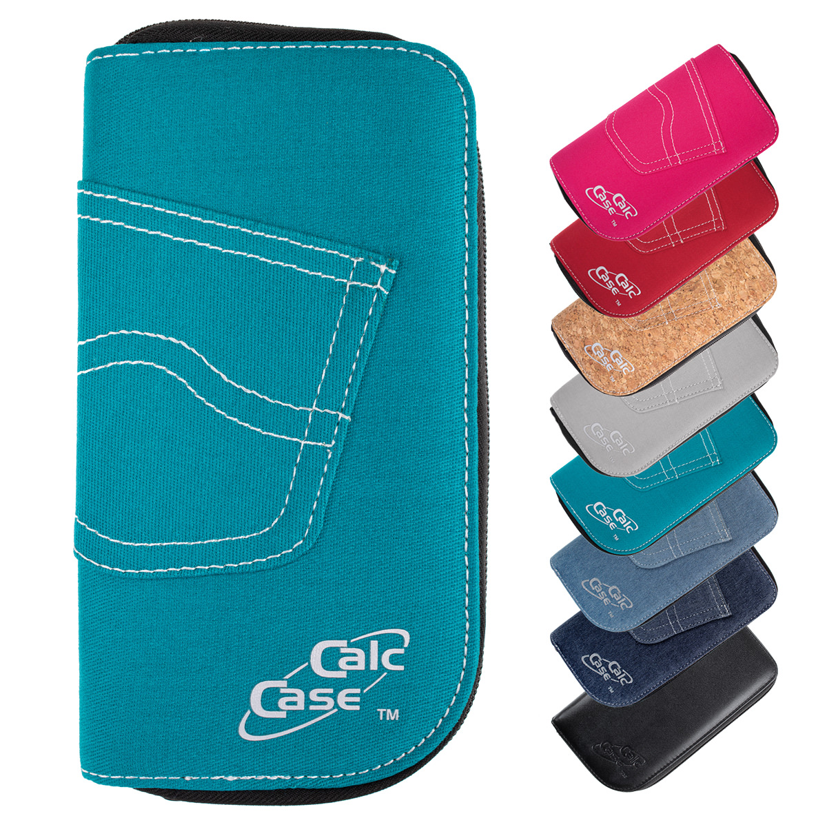 CalcCase Schutztasche im Jeans-Design türkis 