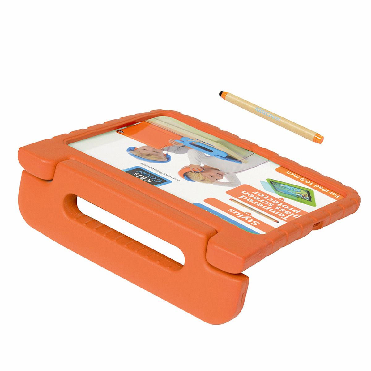 Parat KidsCover für iPad 10.9'' der 10. Generation, Schutzhülle in orange, inkl. Stylus
