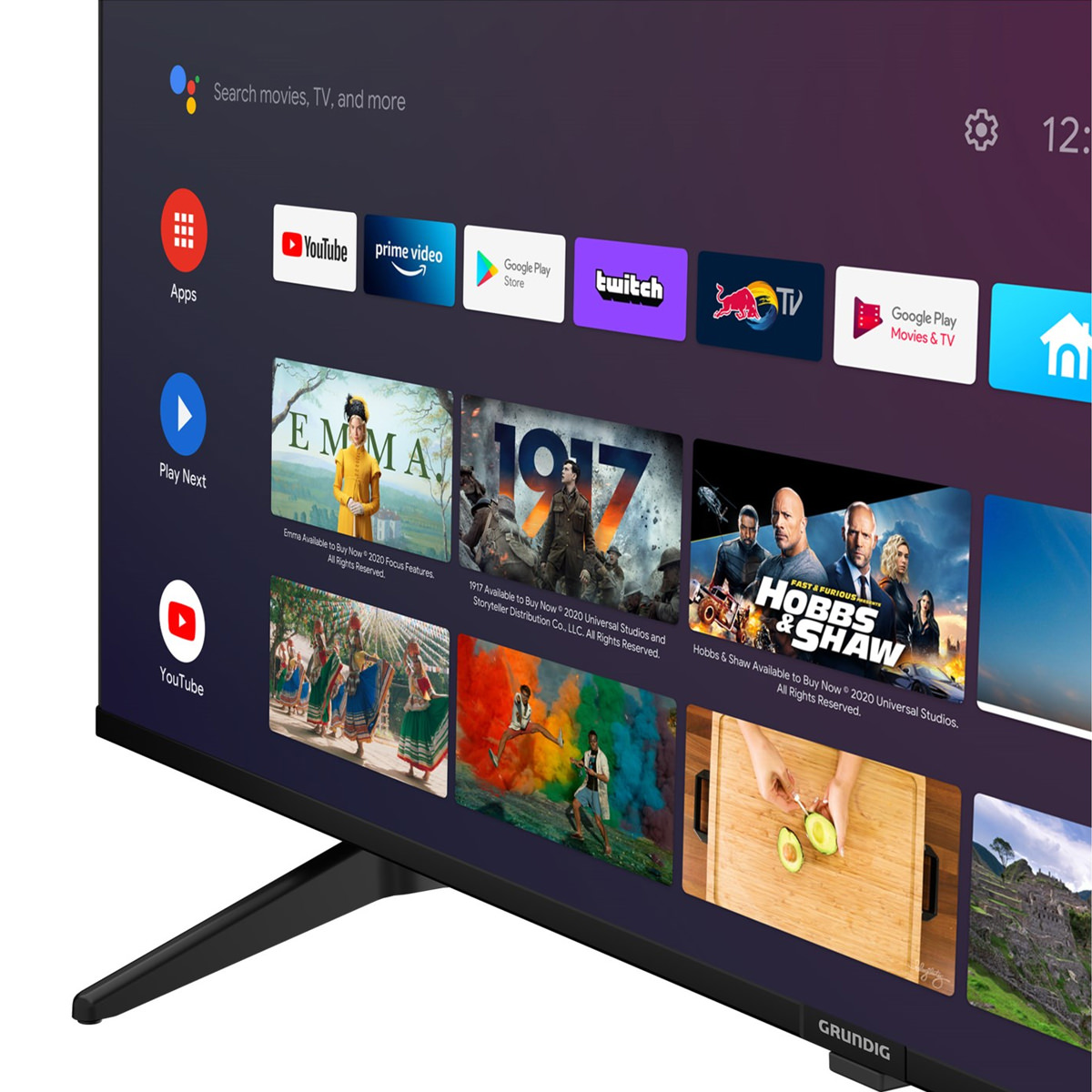 Grundig 50'' (126cm) VCE 223 Smart UHD TV, HDR-Bildoptimierung, Android-System, 32 Watt, USB-Recorder, Dolby-Digital-Sound, Bluetooth