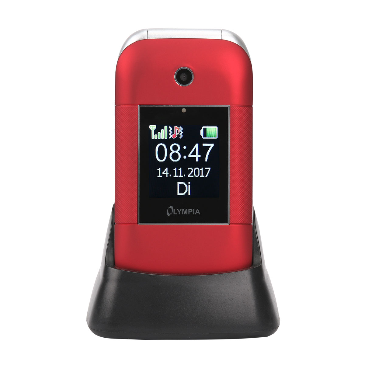 Olympia Janus Mobiltelefon rot mit SOS-Taste 