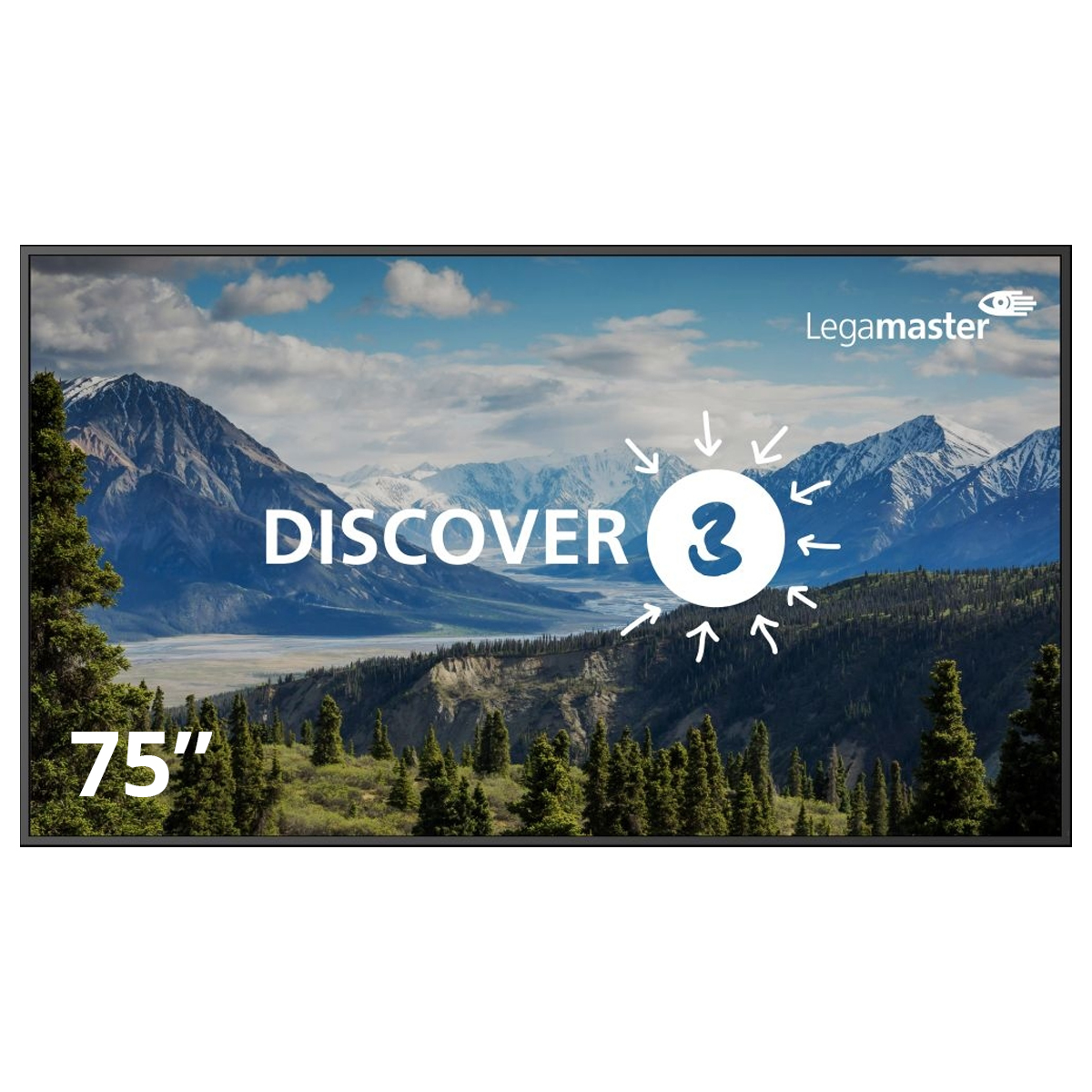 Legamaster DISCOVER 3 professional Display DIS-7520, 75"LED 4K Ultra HD Bildschirm 