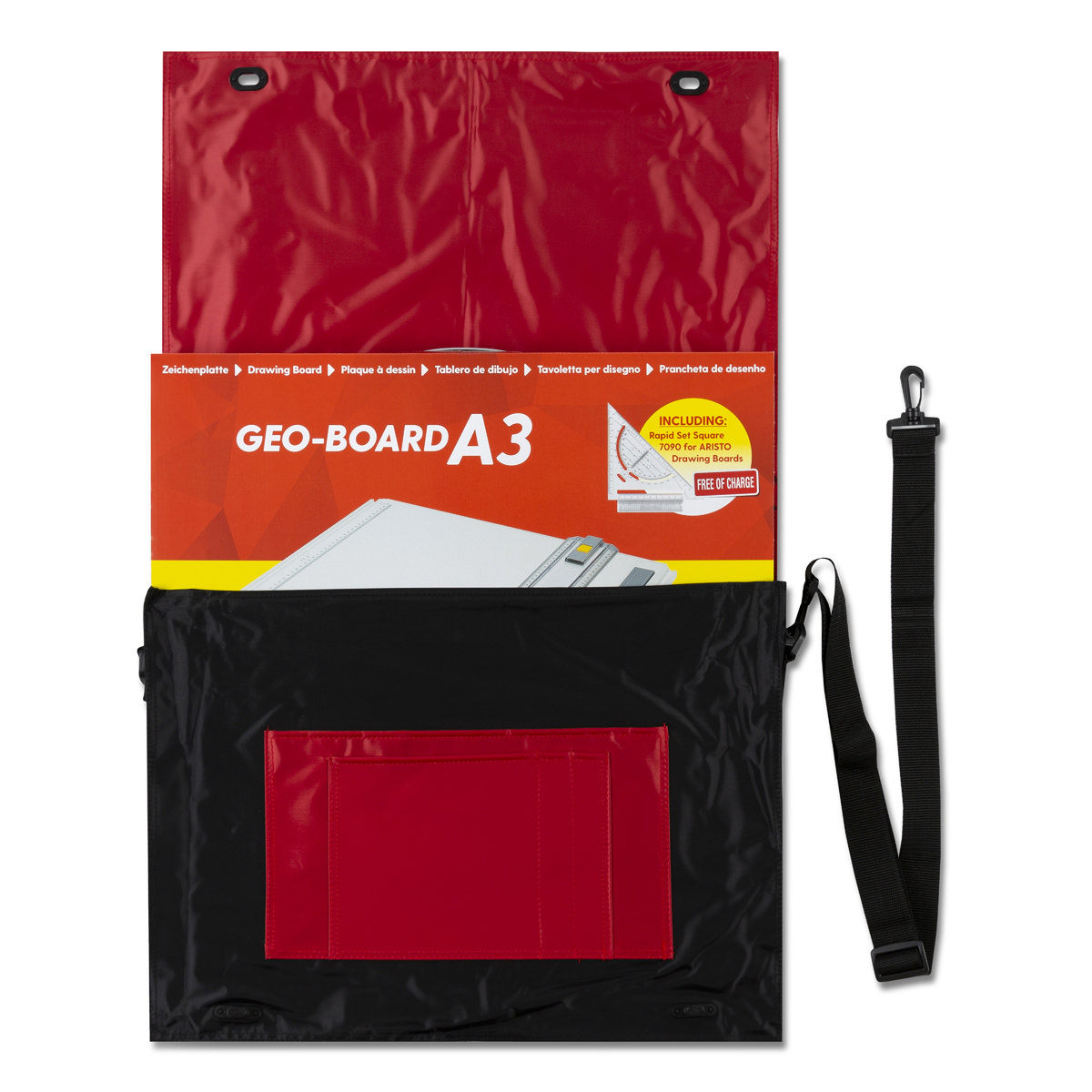 Aristo Geo Board Zeichenplatte A3 inkl. Schnellzeichendreieck und Carry Bag 