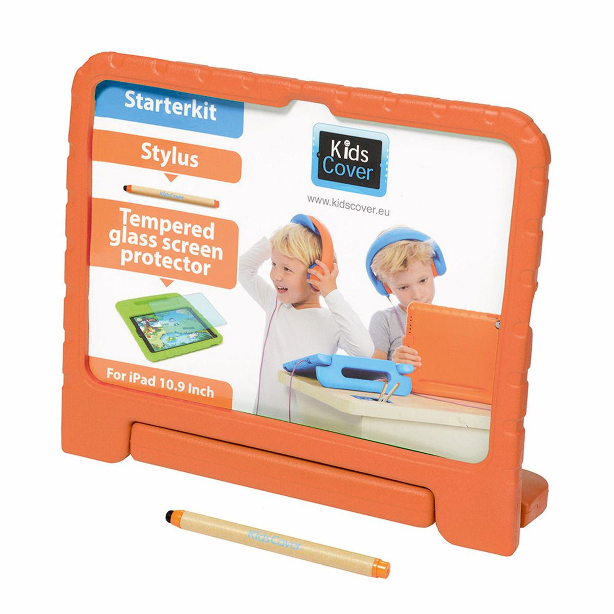 Parat KidsCover für iPad 10.9'' der 10. Generation, Schutzhülle in orange, inkl. Stylus