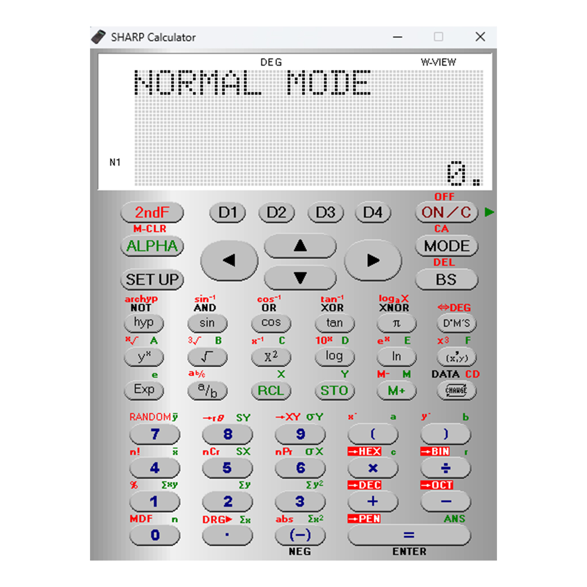 Sharp Emulator Software für die Modelle der EL-W531 Serie 