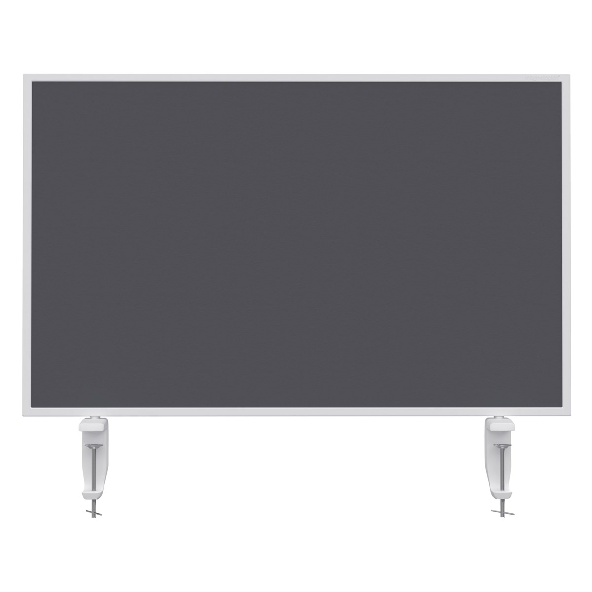 Magnetoplan 1108001 Tischtrennwand VarioPin Whiteboard/Filz Grau, 80 x 50cm