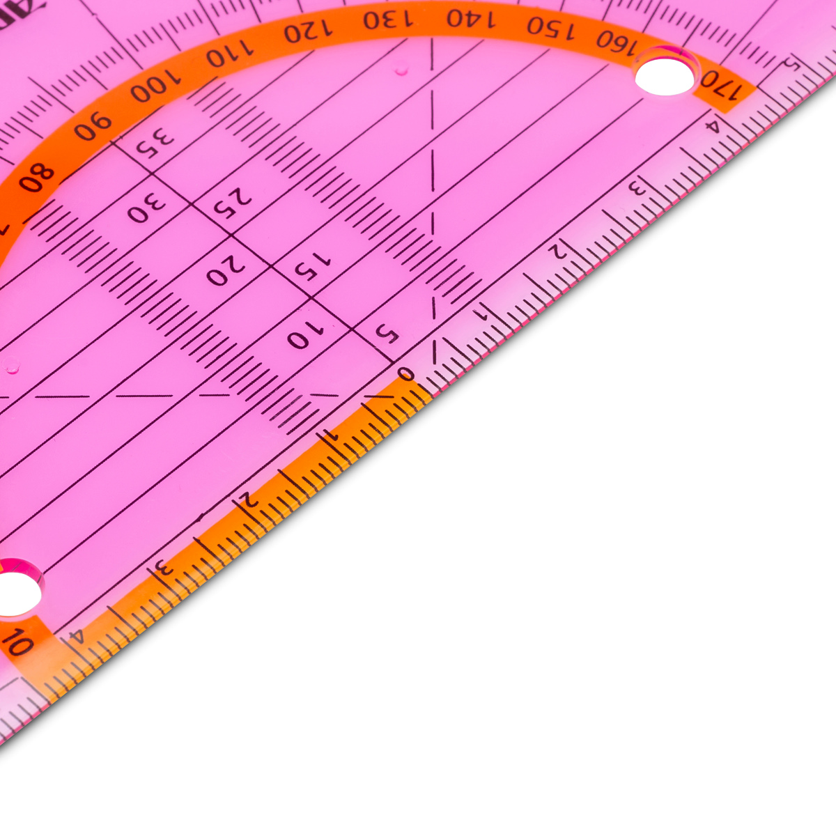 Aristo Flex Geometrie Dreieck 16 cm biegsam, Hypotenuse 16 cm, neonpink 