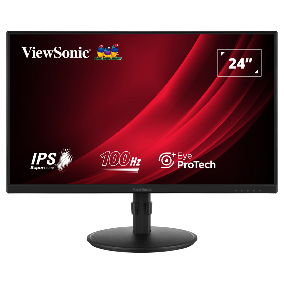 ViewSonic VG2408A-MHD 24'' (61 cm) IPS Full HD Ergonomischer Monitor Integrierte Lautsprecher