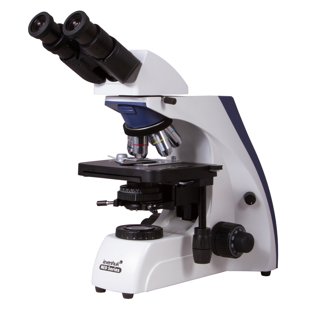 Levenhuk MED 30B Binocular Mikroskop 40 - 1000 fach, 3 W LED Lampe, Köhler-Beleuchtung, Sammellinse