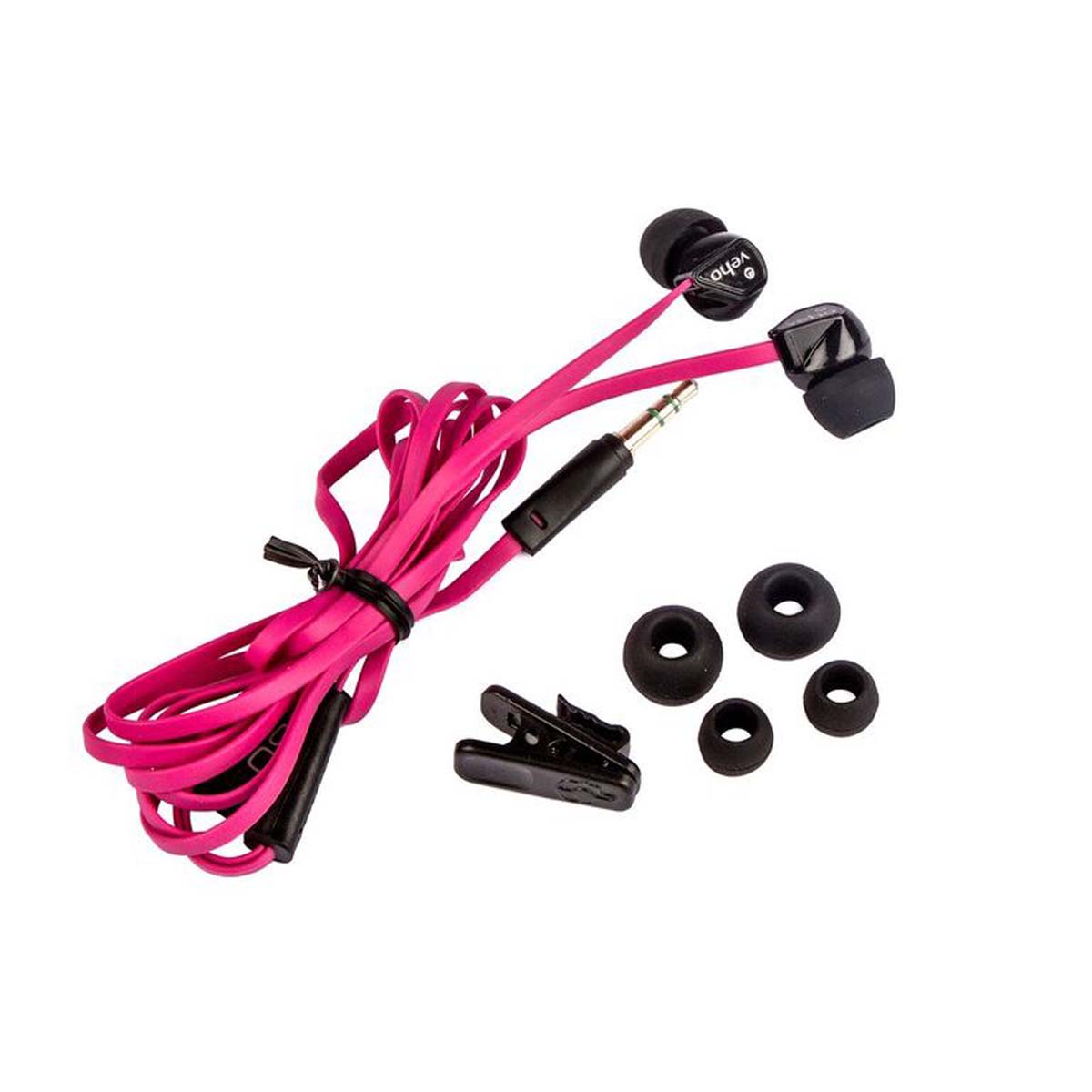 Veho VEP-003-360Z1 In-Ear Kopfhörer, kabelgebunden, pink 