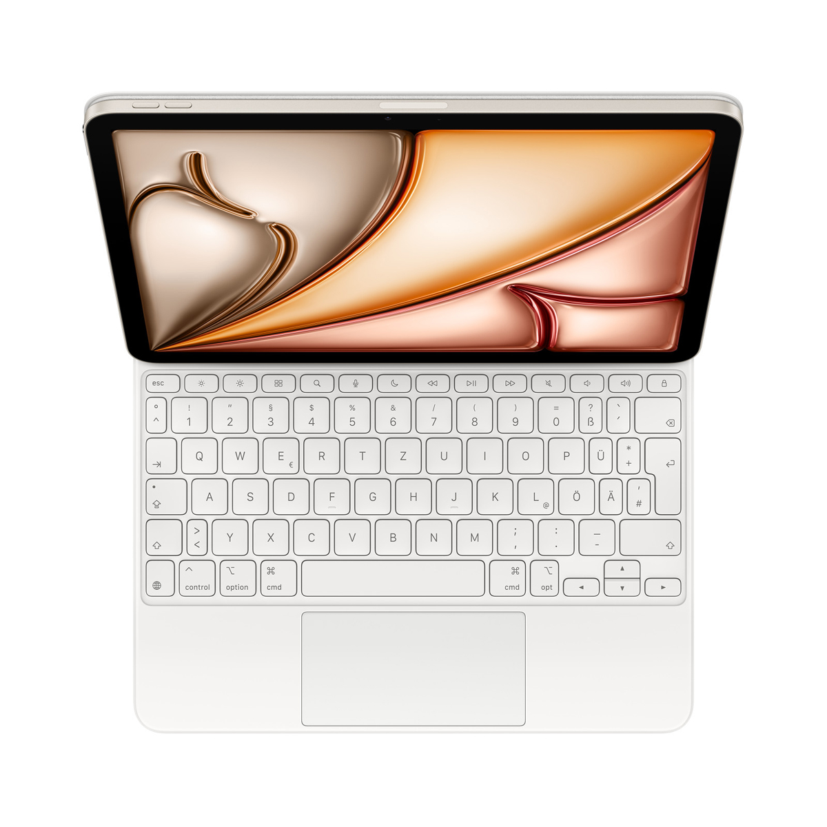 Apple Magic Keyboard für iPad Air M3 11'' (27,9cm) QWERTZ-Tastatur mit Trackpad, weiß