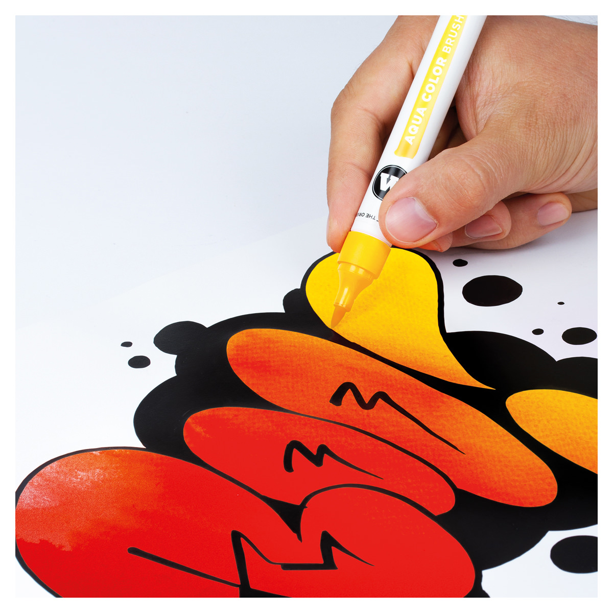 Molotow Marker AQUA COLOR BRUSH 12er Etui, Basic Set 2, sortiert 