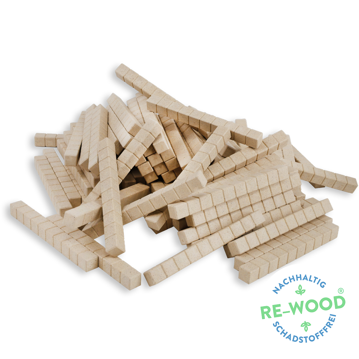 Wissner Dienes Zehnerstäber naturfarben 100 Stück 