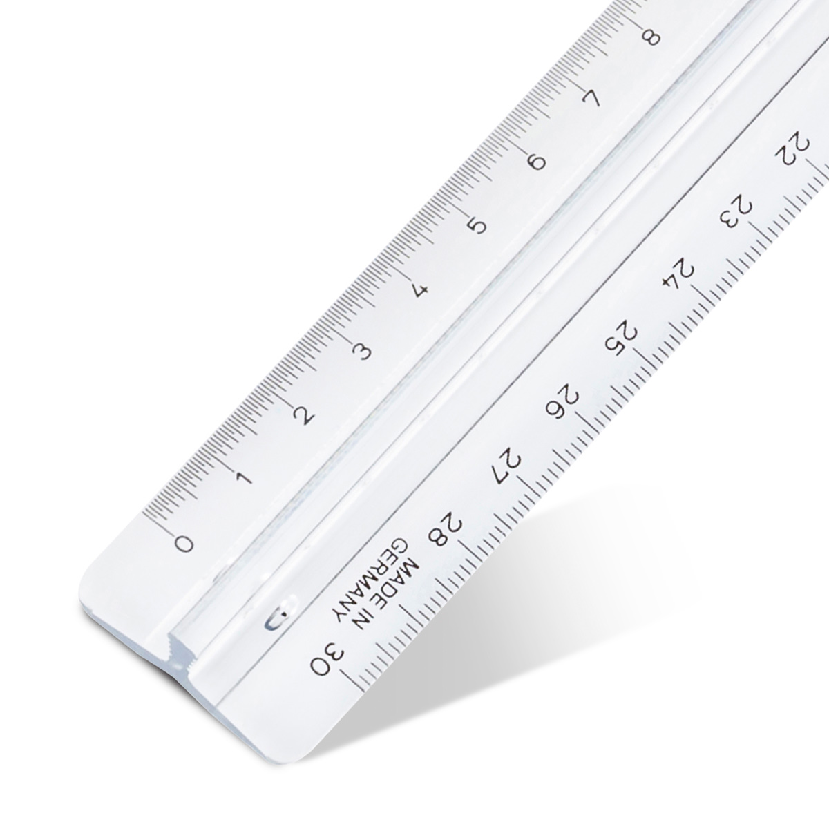 Aristo College Lineal 30 cm mit Griff, transparent 