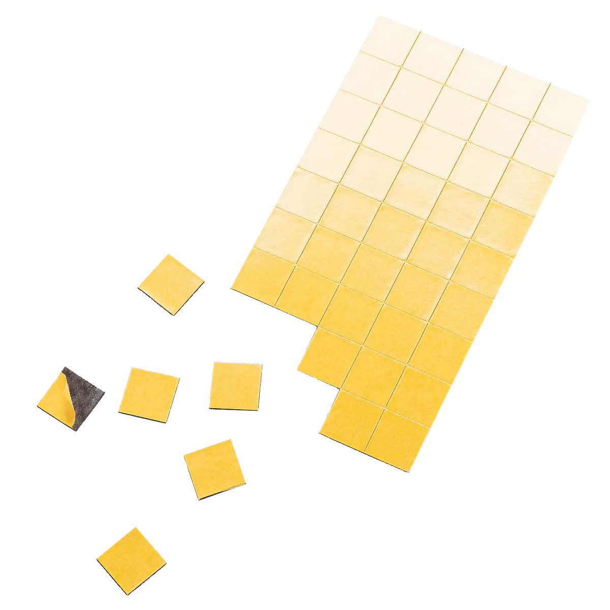 TimeTEX Magnetplättchen XL 3x3 cm, 1,2 mm stark, 28 Stück, selbstklebend für Whiteboard, Basteln & Organisation