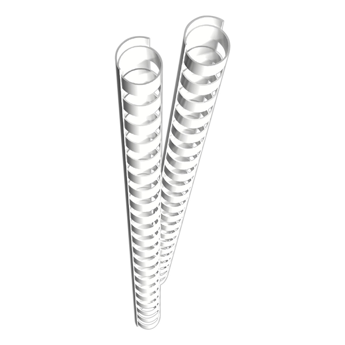 Genie 12381 Spiralbinderücken / A4 / 12mm (85 Blatt) / weiß / 25er Pack 