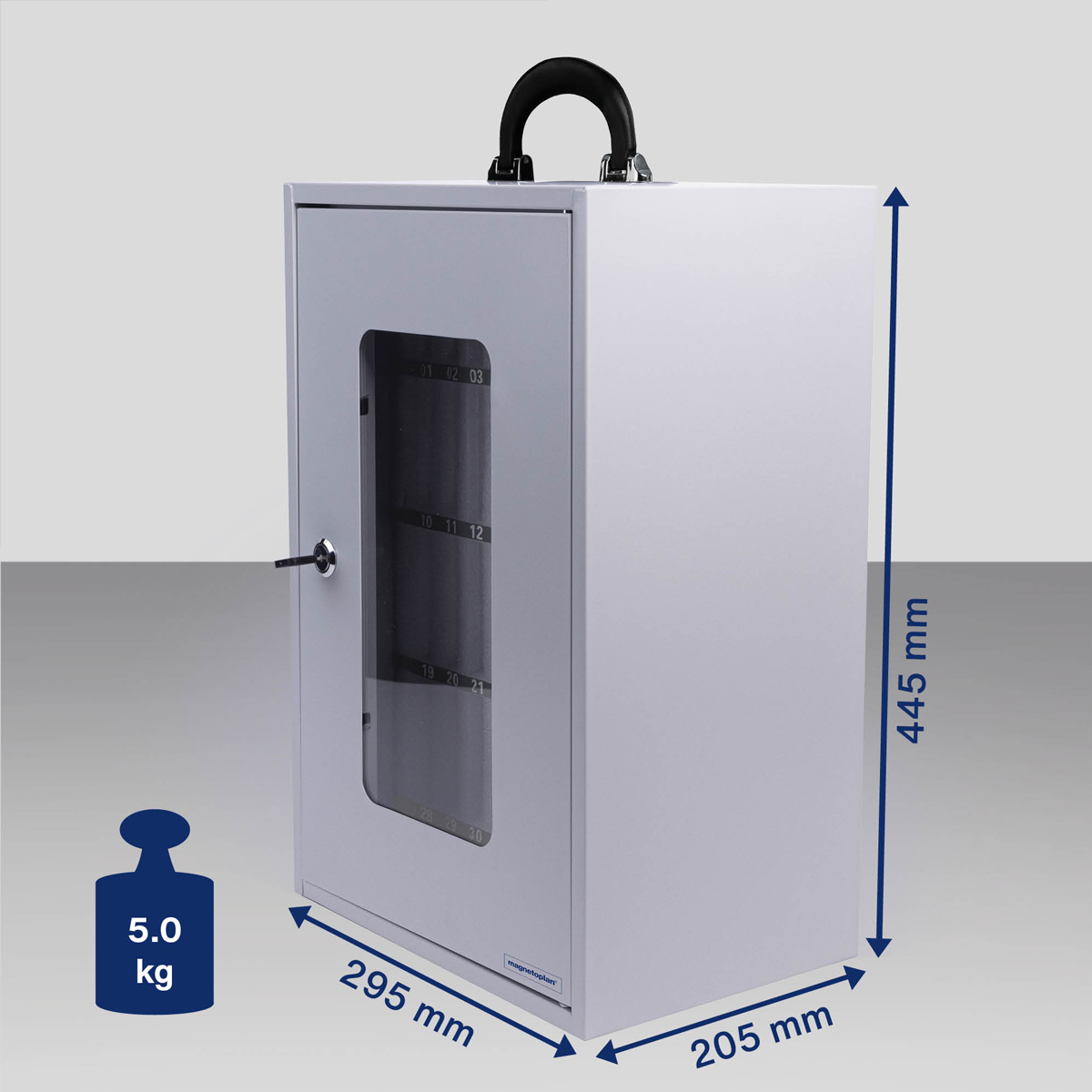 Magnetoplan Smartphone Storage Box, tragbarer Handy Tresor bis 36 Mobiltelefone 