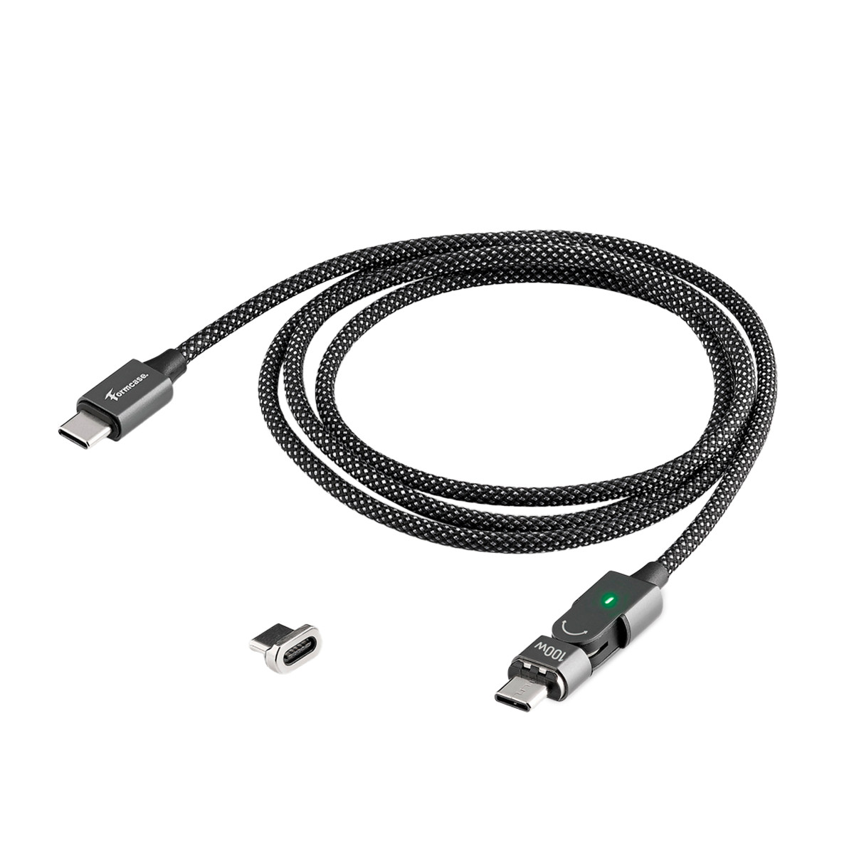 Formcase Premium Flexi Magnetic-Kabel USB-C auf USB-C, 1m