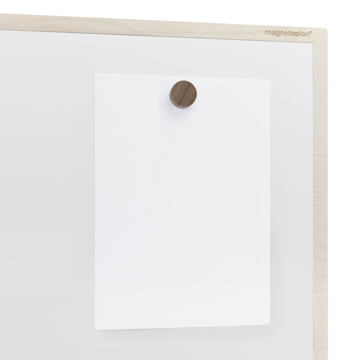 magnetoplan Design Magnets Wood Series, Circle, Walnuss, Ø 30 x 13mm, 4 Stk.