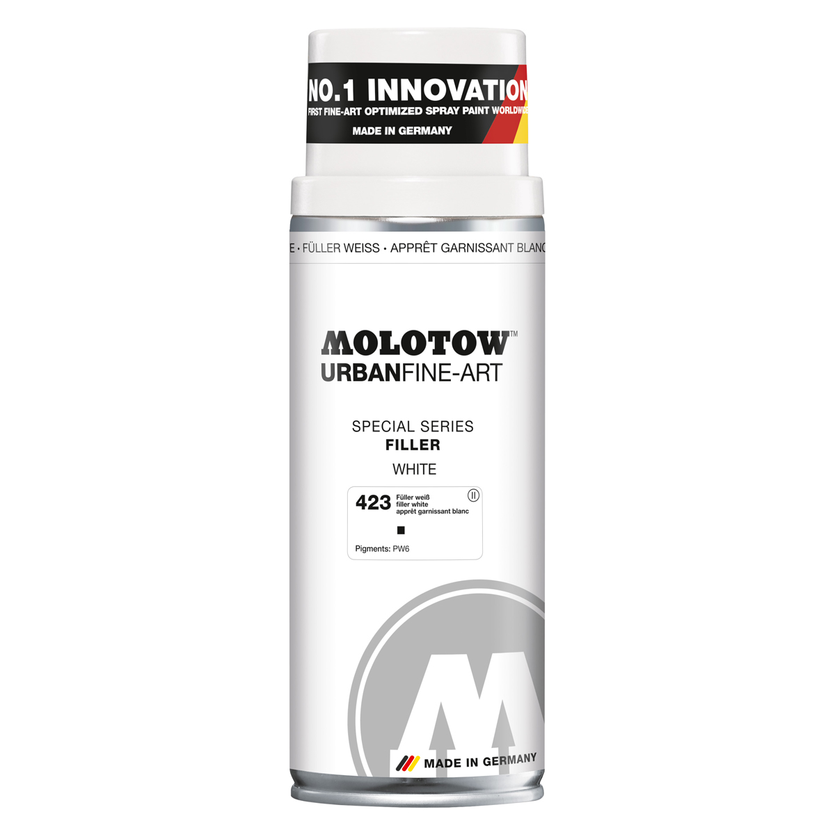 Molotow Sprühdose URBAN FINE-ART, Filler Acrylic 400 ml, Grundierfüller weiss 
