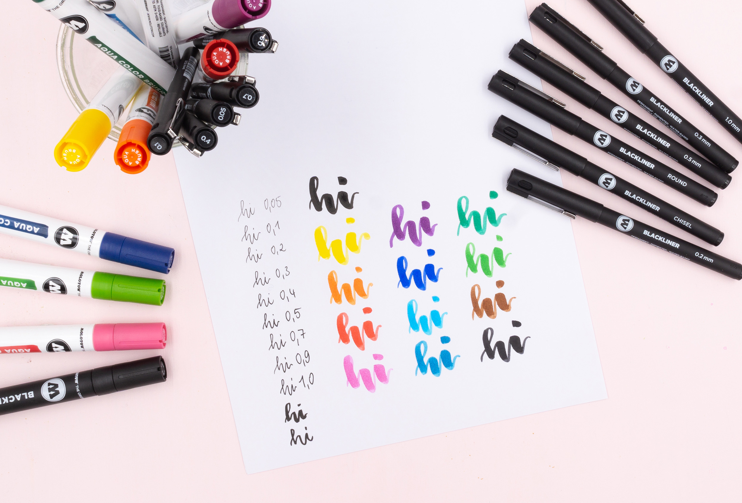 Molotow Marker AQUA COLOR BRUSH 12er Etui, Basic Set 1, sortiert 