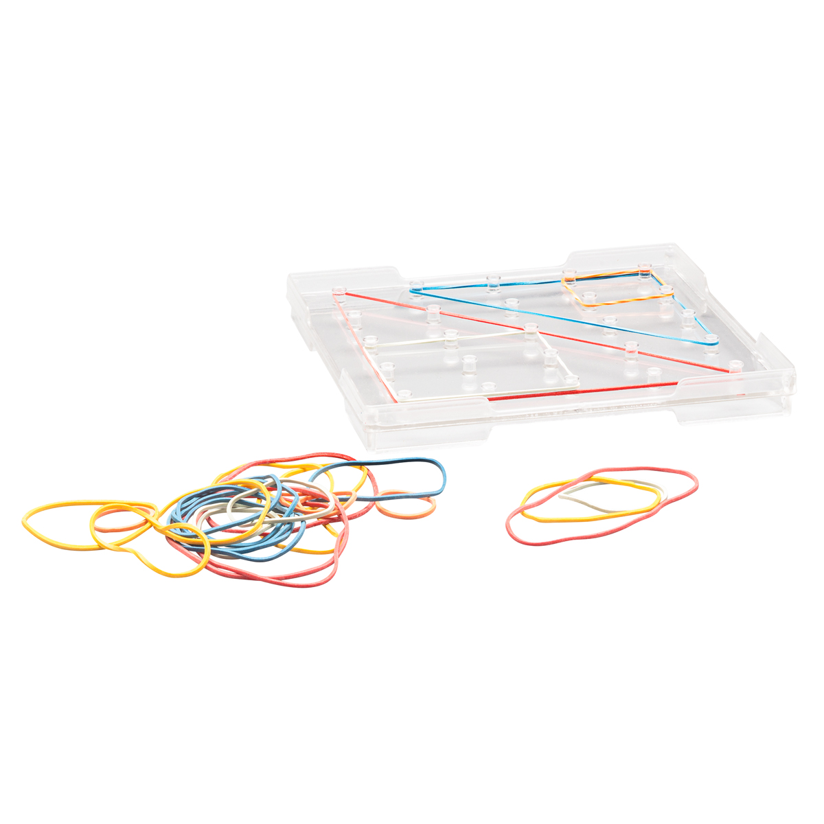 Wissner Geometriebrett klein 15 x 15 cm, transparent und stapelbar  Wissner Geometriebrett klein 15 x 15 cm, transparent und stapelbar