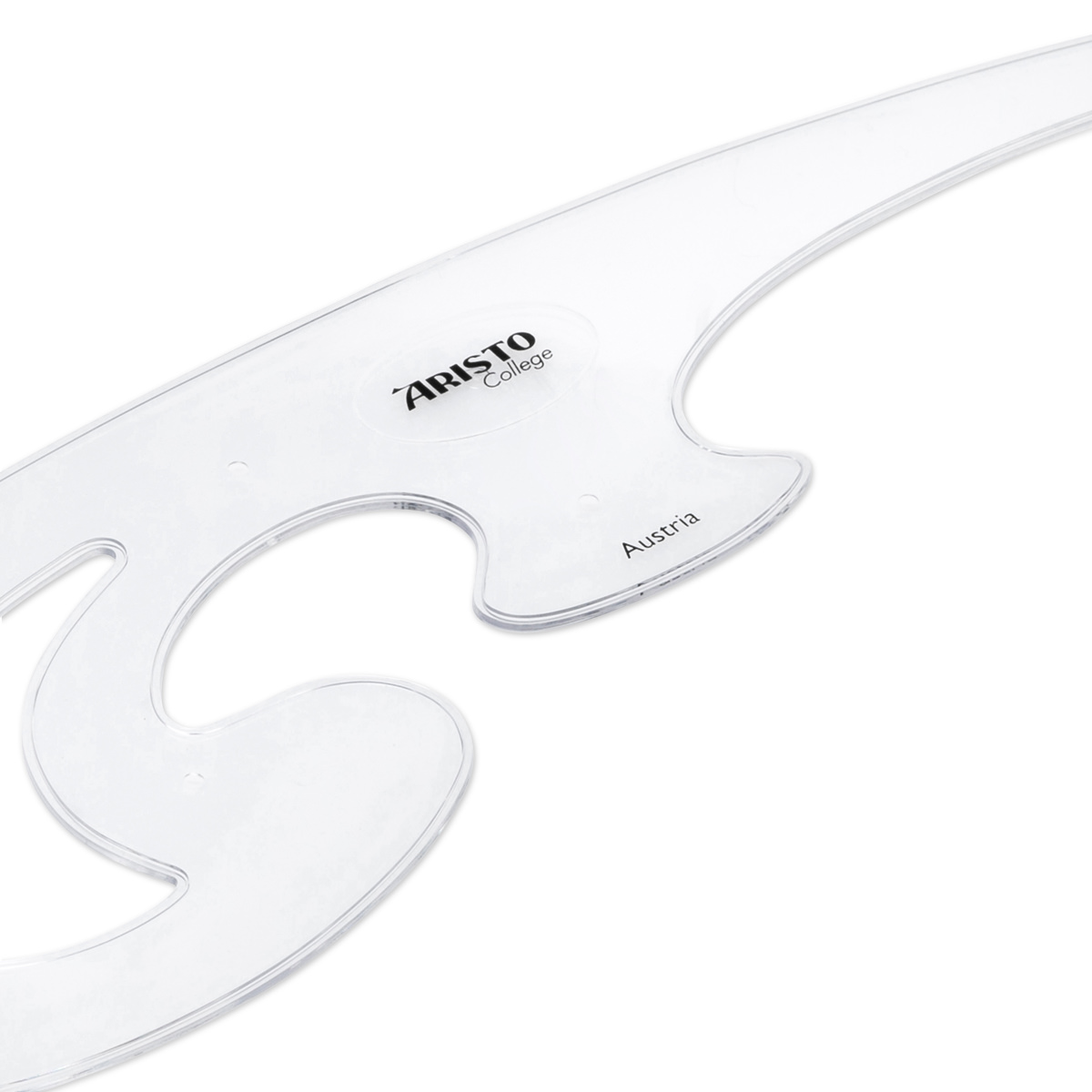 Aristo Burmester Kurvenlineal-Satz 3-teilig, transparent 