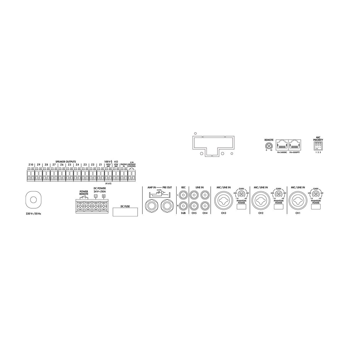 MONACOR PA-6010Z ELA-Verstärker