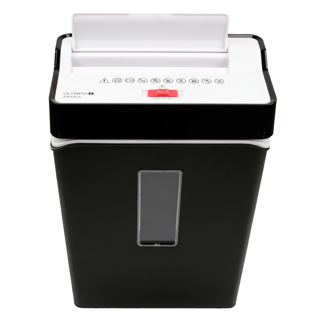 Olympia PS 53 CC Aktenvernichter schwarz Partikelschnitt 