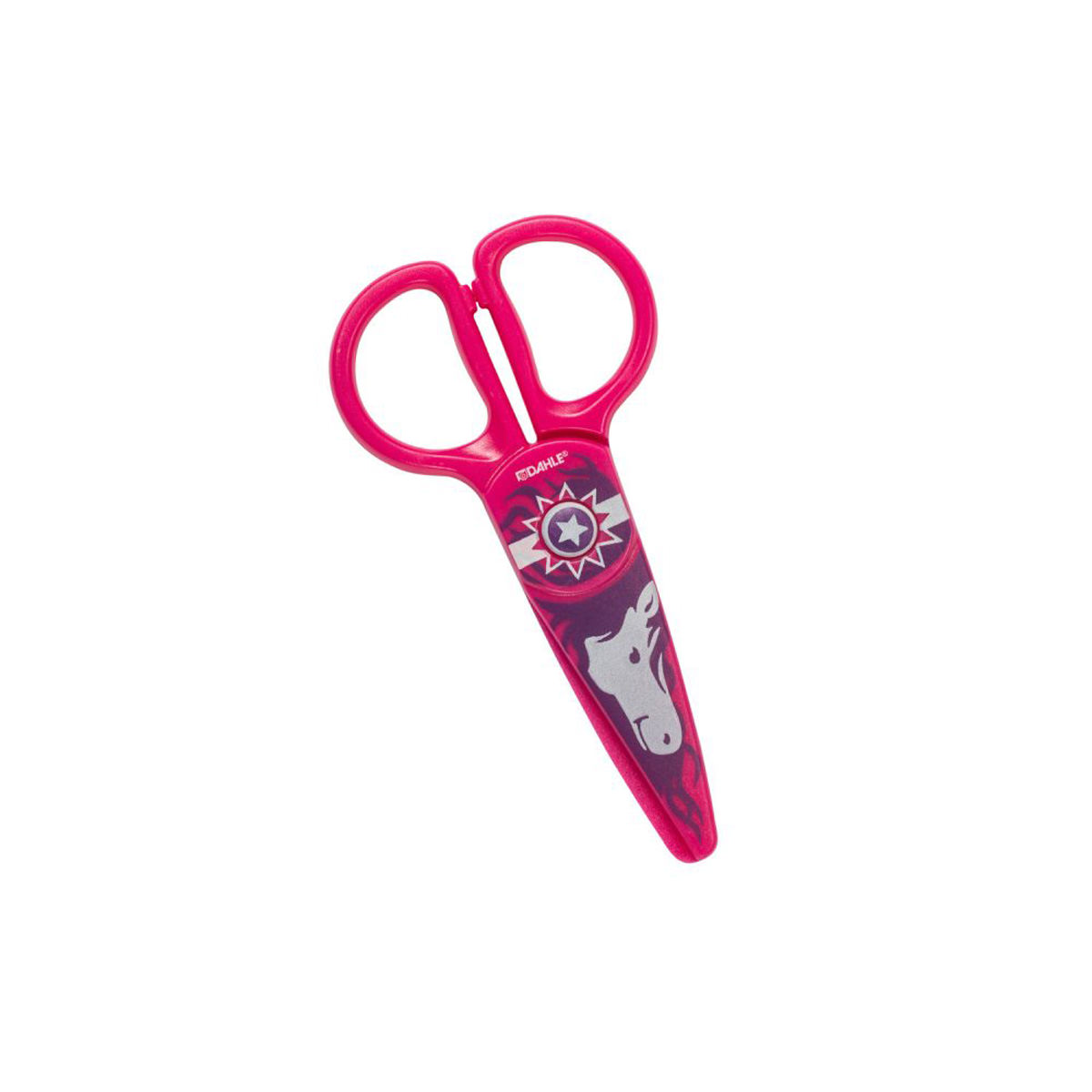 Dahle Sicherheits-Kinderschere 5 Zoll 12cm pink, Kunststoffschneidblätter 