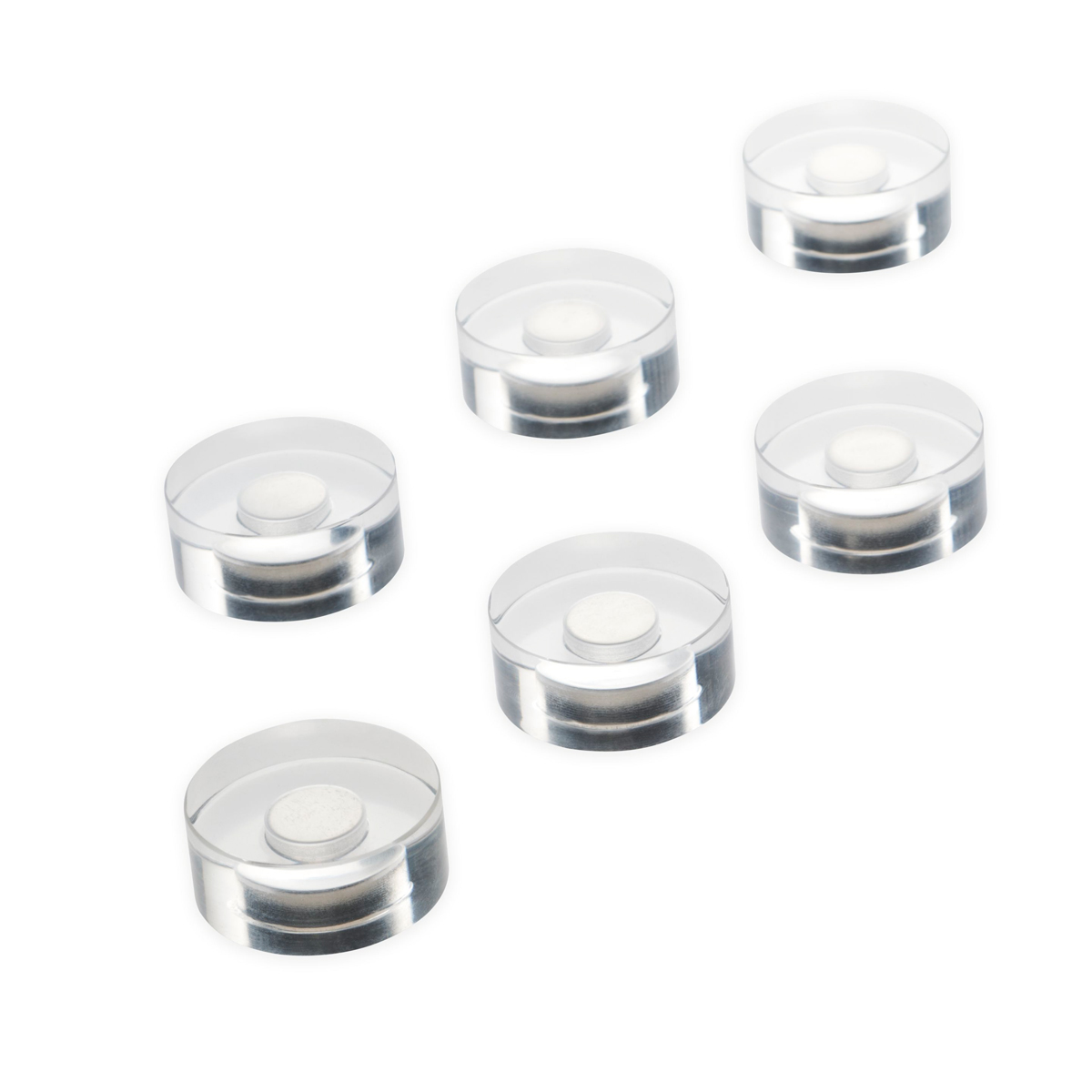 Magnetoplan 1680030 Design-Magnete, Acryl, 30mm 4 Stück