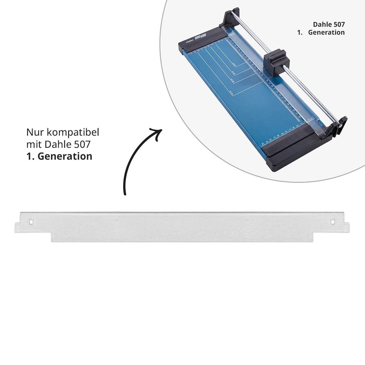 Dahle Anpress-Schiene für Modell 507 1. Generation 