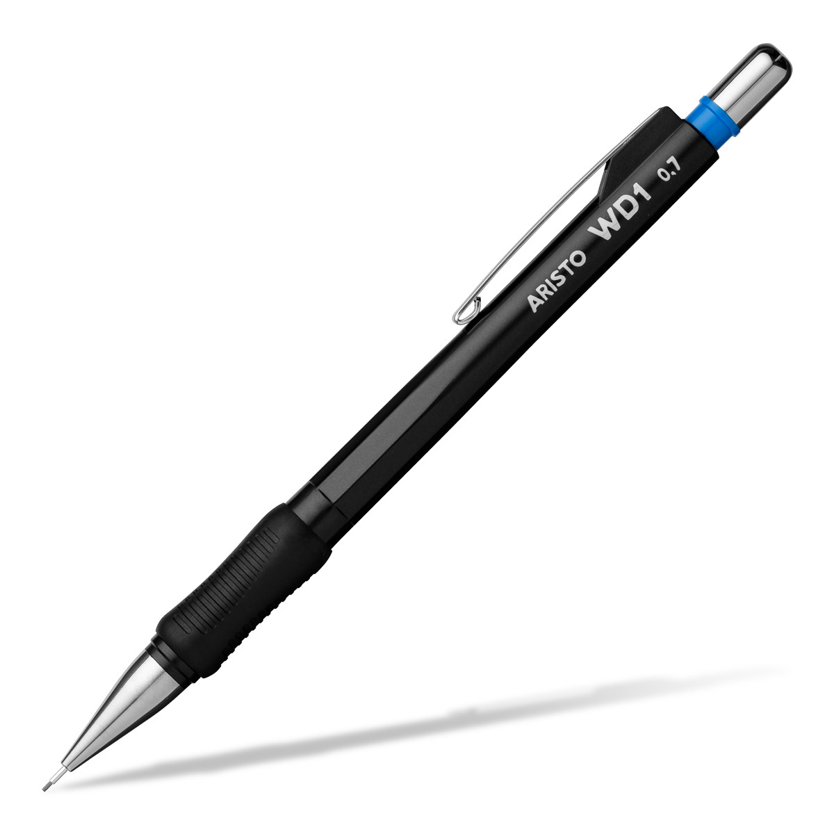 Aristo Feinminenstift WD1, schwarz, 0,7 mm, Minenführung versenkbar 12 Ersatzminen, im Ecoblister