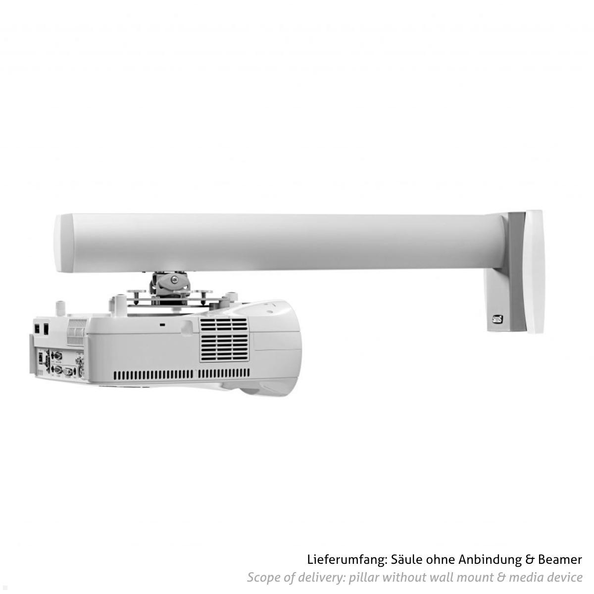 SMS Proj ShortThrow 1600 A/W 1600 mm Projektorsäule für Short Throw Wandhalterung