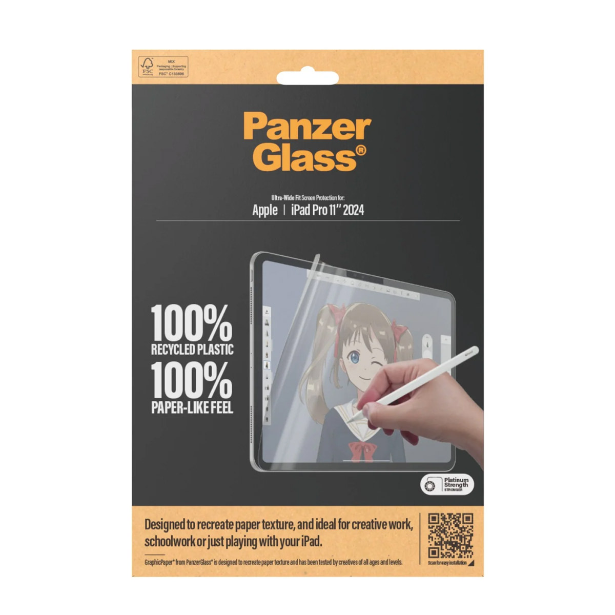 PanzerGlass® GraphicPaper® Displayschutz Ultra-Wide Fit für iPad Pro 11'' (2024-2025)