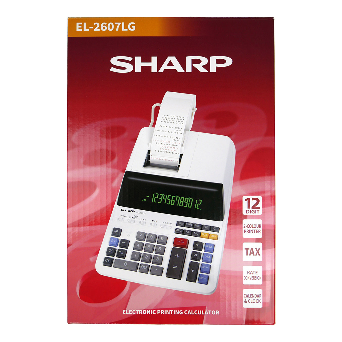 Sharp EL-2607 LG druckender Tischrechner 