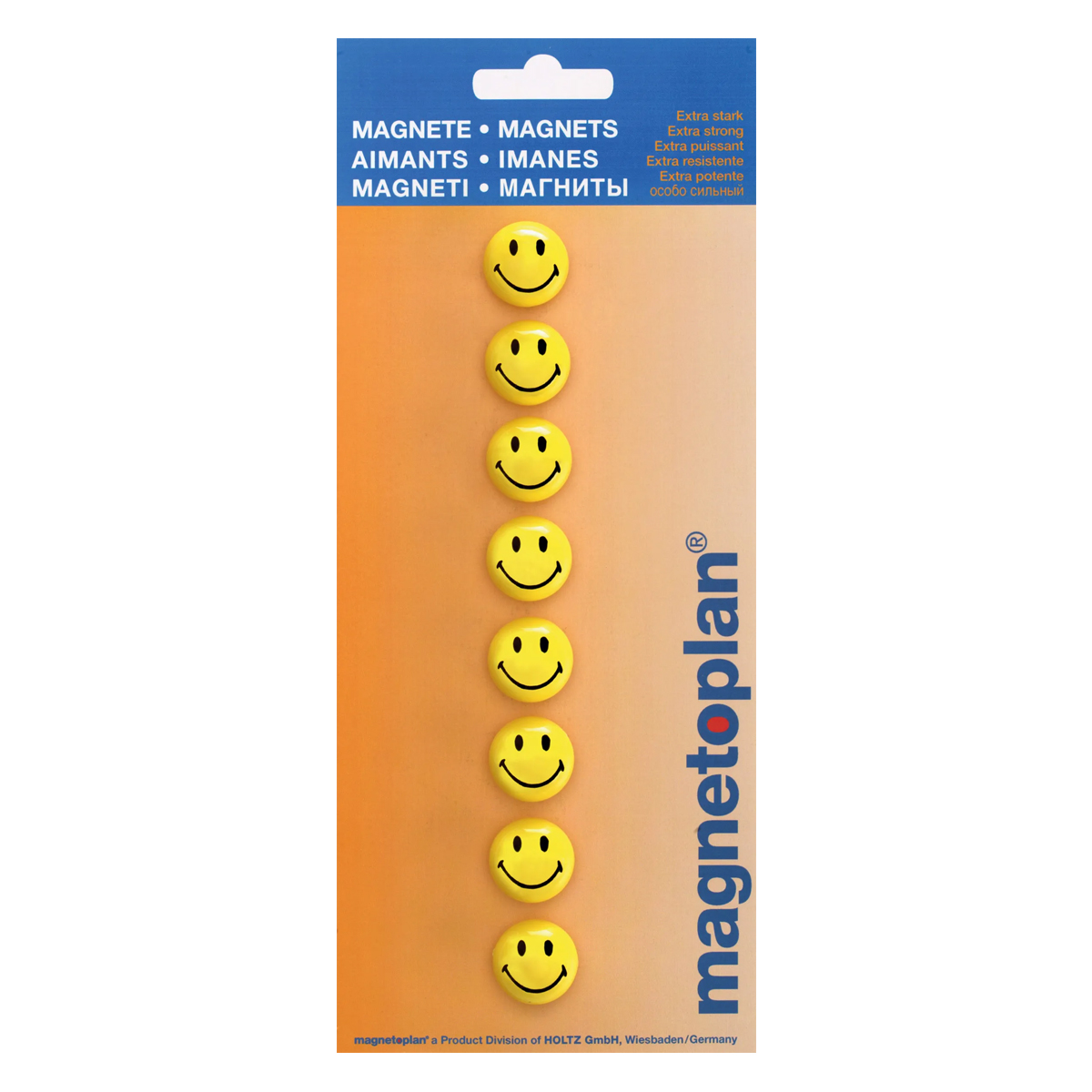 Magnetoplan 16671 Magnete Smileys Ø 2 cm, 8 Stück